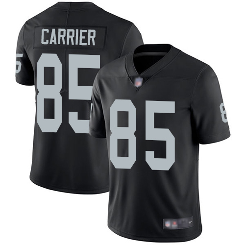 Men Oakland Raiders Limited Black Derek Carrier Home Jersey NFL Football #85 Vapor Untouchable Jersey->nfl t-shirts->Sports Accessory